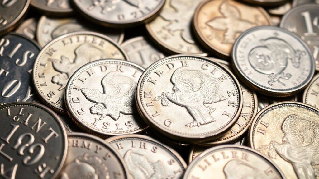 Collection of valuable silver dollars