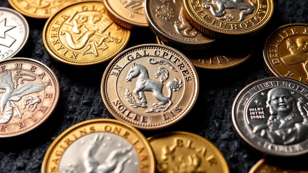 Collection of rare gold and silver coins in San Antonio.