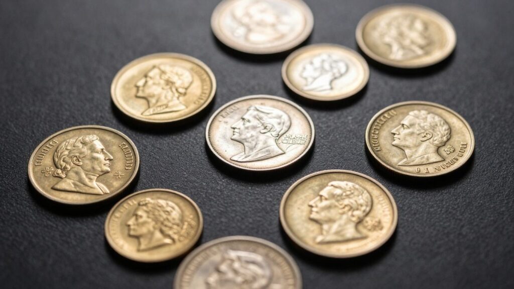 Collection of valuable coins for sale in San Antonio.