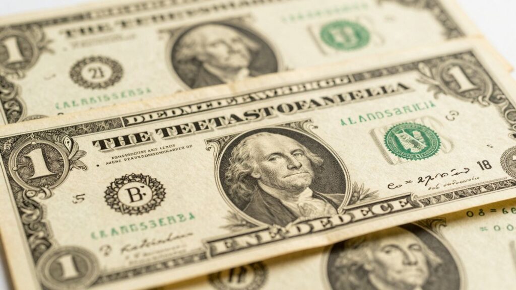 Vintage gold certificates with intricate designs and golden hues.