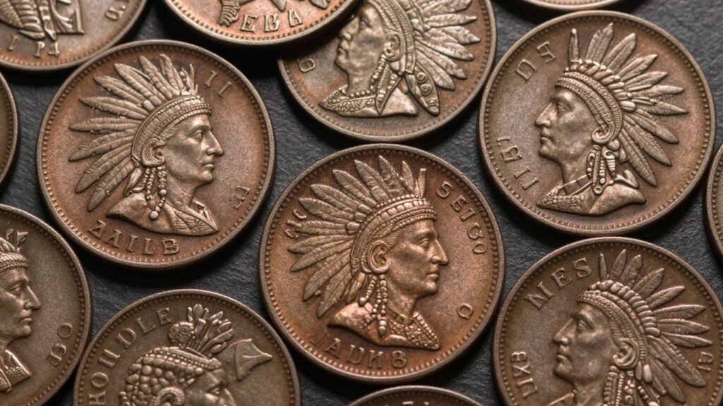 Collection of Indian Head pennies for sale