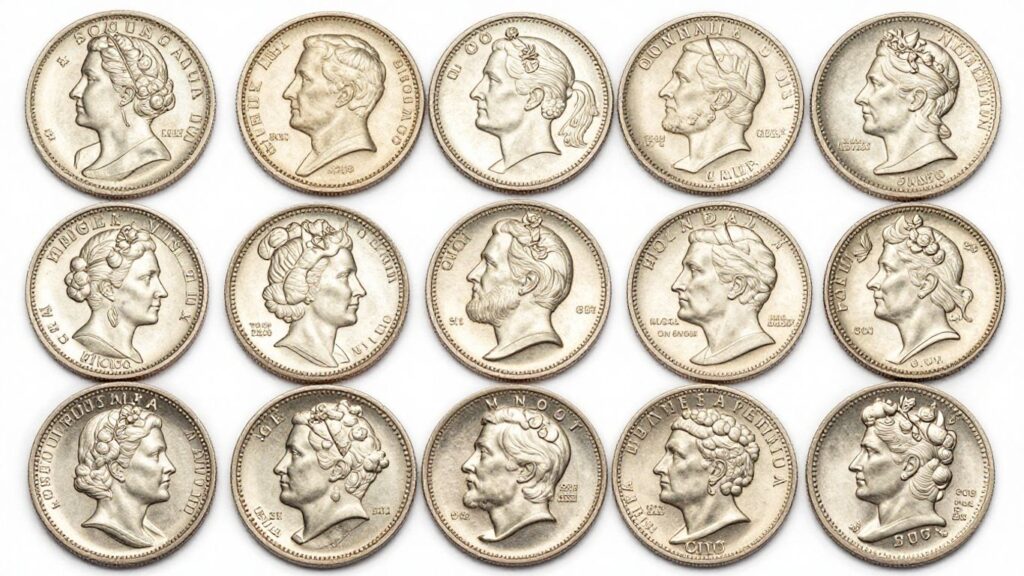 Mint and proof coins comparison