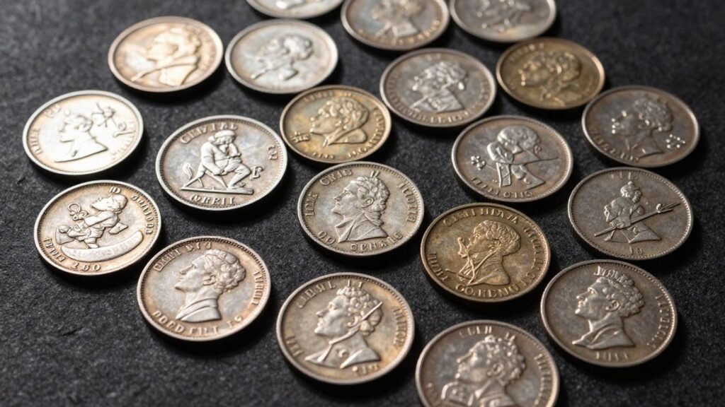 Civil War tokens collection in San Antonio