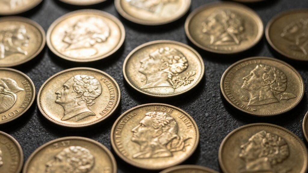 Collection of valuable rare coins