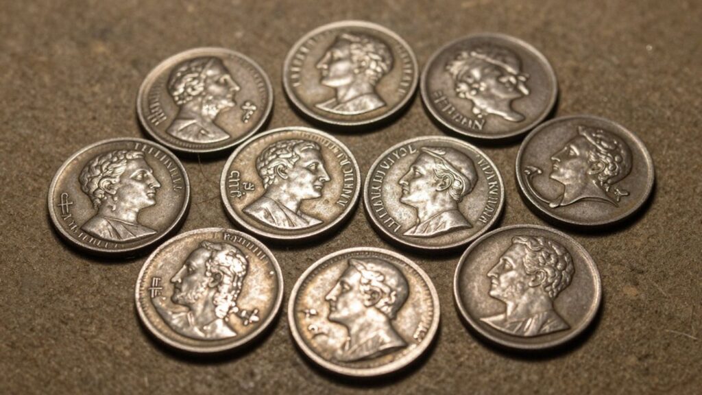 Ancient coins discovered in San Antonio, Texas.