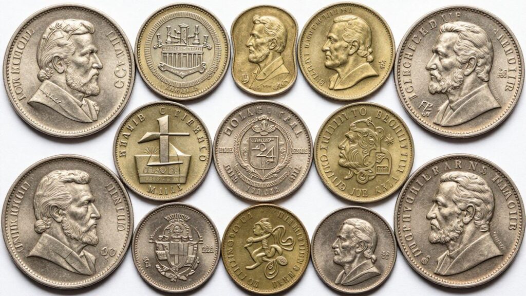 Collection of authentic Mexican coins