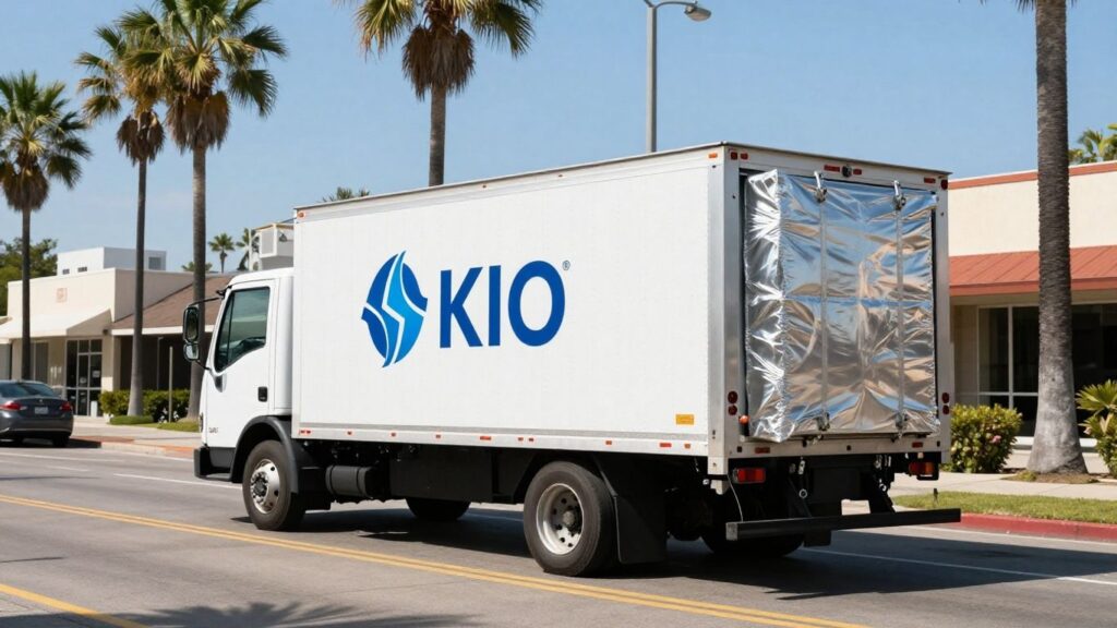 Armored truck delivering coins in San Antonio, Texas.