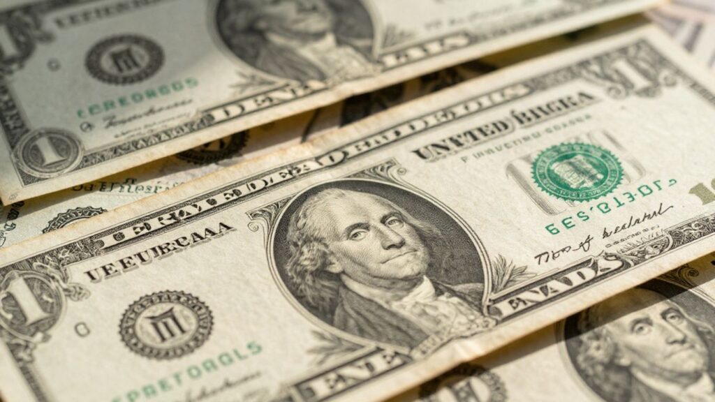 Collection of vintage United States Notes.